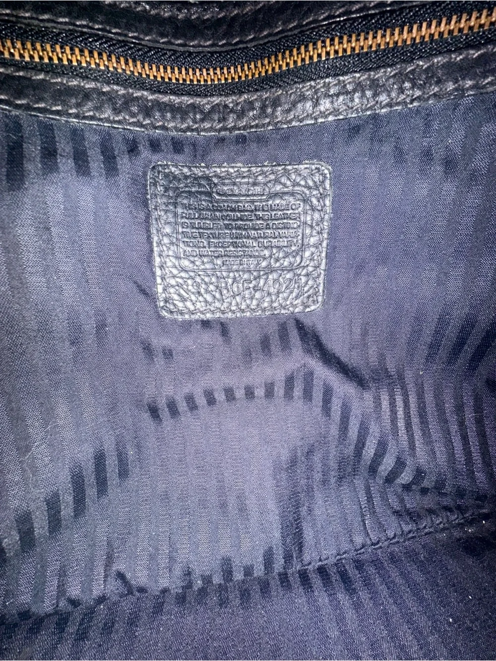 Vintage Coach Black Sonoma Satchel 4921